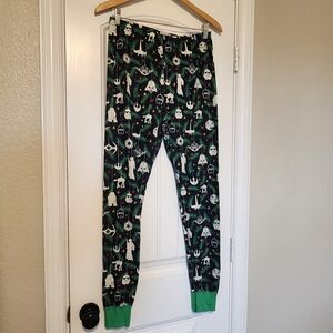 Hanna Andersson Star Wars Ornament Long John Pajamas Unisex Navy White Large